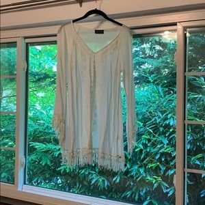 Boho off white ASTR mini dress